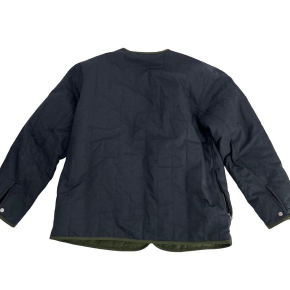 Nike Air Jordan Jacket Mens Medium Black Green Flight Heritage Reversible Liner - Picture 13 of 13